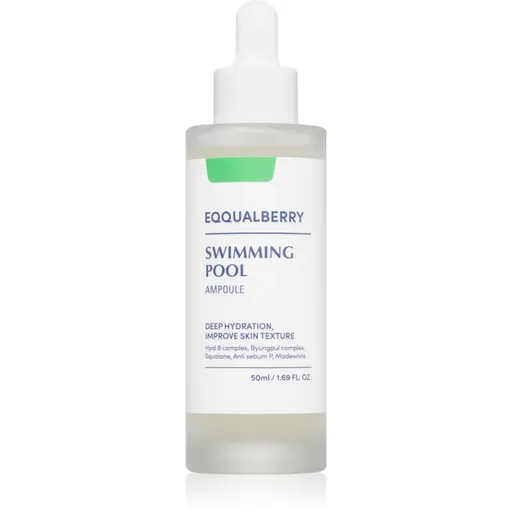 EQQUALBERRY Swimming Pool Ampoule ser cu hidratare intensă cu efect calmant 50 ml