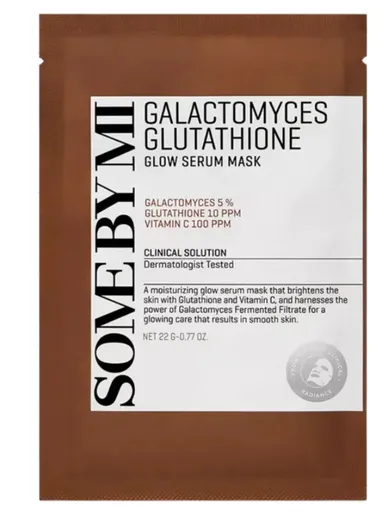 Some By Mi Mască facială hidratantă și nutritivă Galactomyces Glutathione (Glow Serum Mask) 22 g