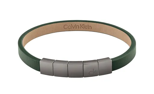 Calvin Klein Brățară elegantă din piele pătrate Minimalistic Squares 35100063