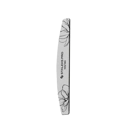 STALEKS Pilă minerală de unghii Expert 40 100/180 (Crescent Mineral Nail File) 25 buc
