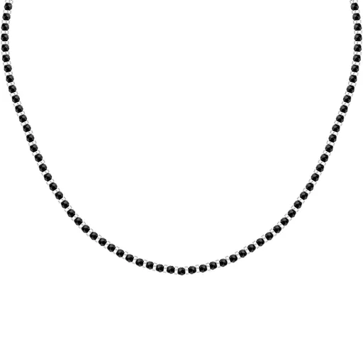 Morellato Colier elegant pentru bărbați cu mărgele negre Pietre S1728