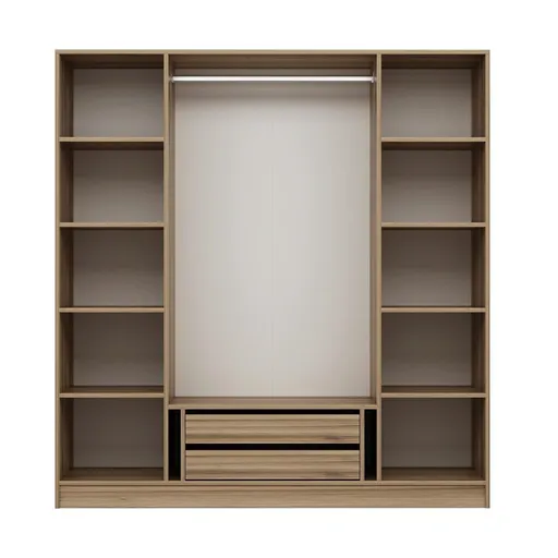 Dulap pentru haine, Hanah Home, Kale Plus, 180x210x52 cm, Stejar