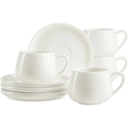 Mäser Set of 4 cups with saucers TAYA – 260 ml
