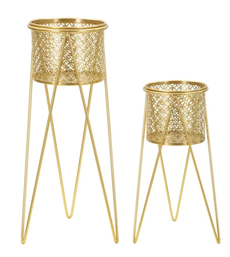 Mauro Ferretti  Suport Vaza Nat Set 2 Buc cm 21X20X46-18X18X32 | Aosom Romania