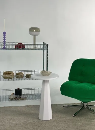 Masuta, Hanah Home, Lilyum 57, 35x57x35 cm, Alb