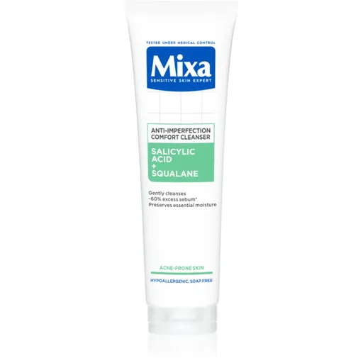 Mixa Anti-Imperfection Comfort Cleanser gel de curatare facial impotriva imperfectiunilor pielii cauzate de acnee 150 ml