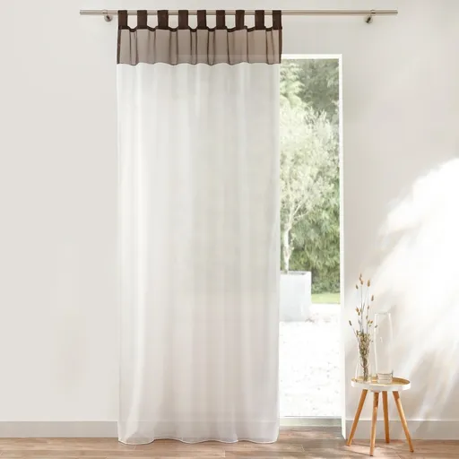 Perdea din voal bicolor