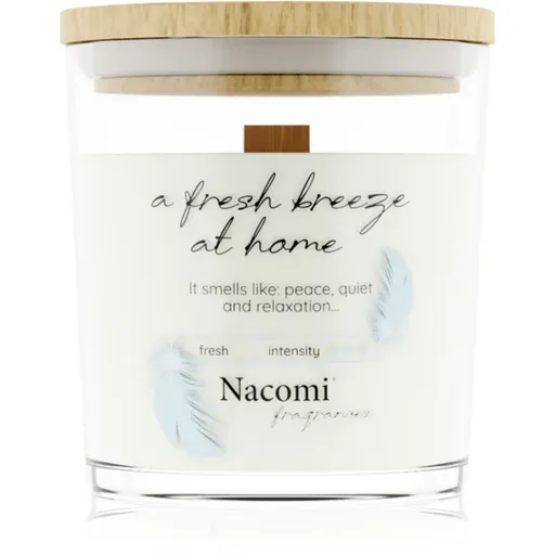Nacomi Soy Candle Home Fragrances lumânare parfumată cu fitil din lemn 140 g