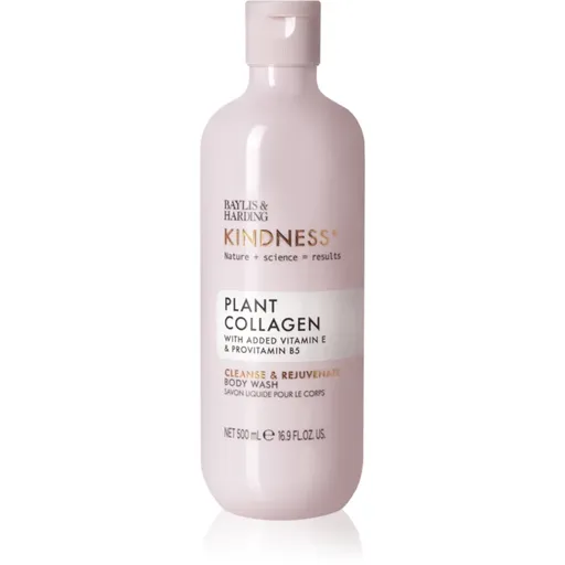 Baylis & Harding Kindness+ Plant Collagen gel de dus revitalizant parfum Coconut Milk & Rose Water 500 ml