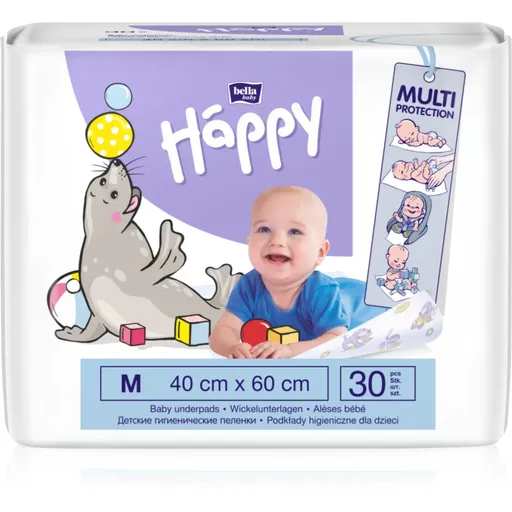 Bella Baby Happy SIze M suport pentru schimbat scutecele de unică folosință 40x60 cm 30 buc