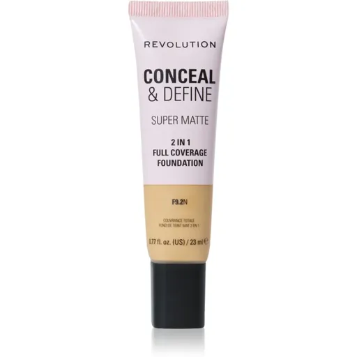 Makeup Revolution Conceal & Define machiaj cu efect matifiant culoare F9.2N 23 ml