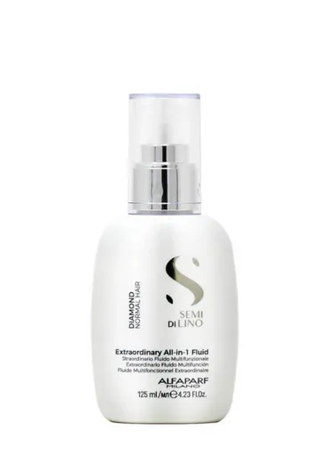 Alfaparf Milano Fluid multifuncțional fără clătire pentru păr normal Semi di Lino Diamond (Extraordinary All-In-1 Fluid) 125 ml