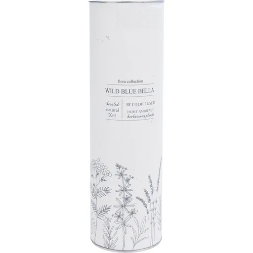 Difuzor de arome Flora Collection, Wild Blue Bella, 100 ml, 6 x 9,5 cm