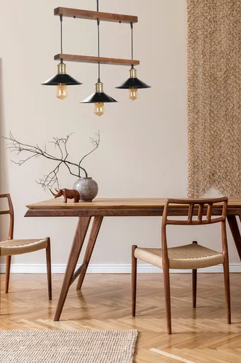 Lustra, Opviq, 534LUN3408, Maro / Negru