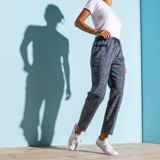 Pantaloni lungi Molton cu imprimeu melier