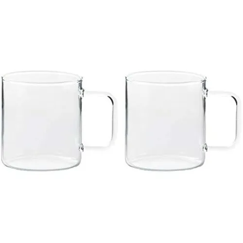 Cană de sticlă Simax 2692/2 From 0,3 l, 2 buc