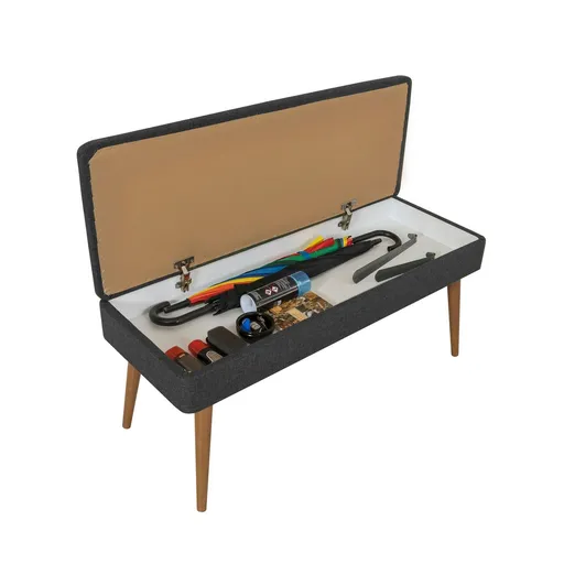 Set de mobilier pentru hol, Hanah Home, Multilux, Sonomo / Antracit