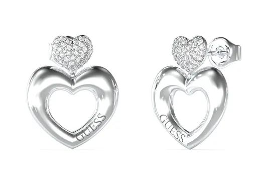Guess Cercei inimioare din oțel Crazy In Love JUBE05209JWRHT/U