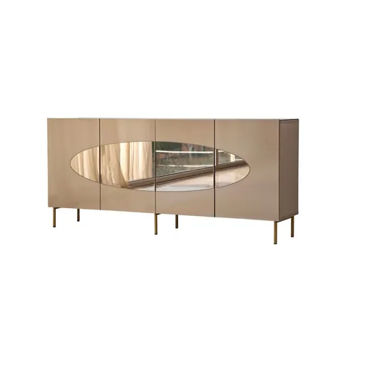 Consola, Hanah Home, Lago, 180x80x40 cm, Bronz / Aur