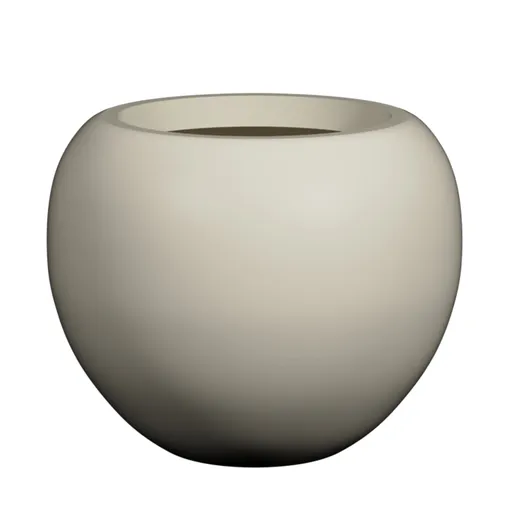 Pottery Pots Ghiveci de flori Stream, alb mătăsos, dimensiuni multiple - Ghivece de ceramică mărimea: L - ⌀ 65,1, h. 53,5 cm