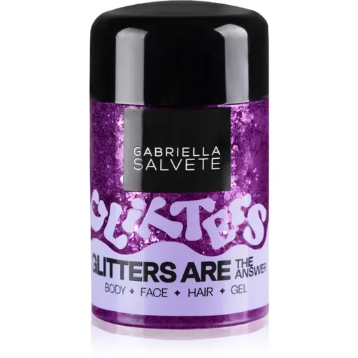 Gabriella Salvete Glitters Are The Answer sclipici pentru față și corp culoare Violet 10 ml