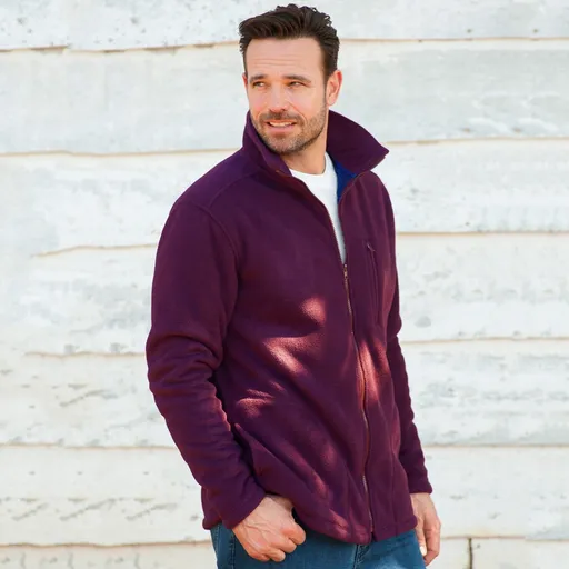 Hanorac din fleece cu fermoar și căptușeală călduroasă