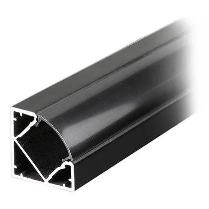 Profil aluminiu pentru banda LED 2M 19MM x 19MM - negru V-TAC SKU-2877