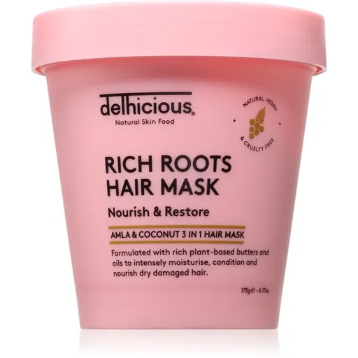 delhicious RICH ROOTS Nourishing Hair Mask masca de par hranitoare 3 in 1 175 g