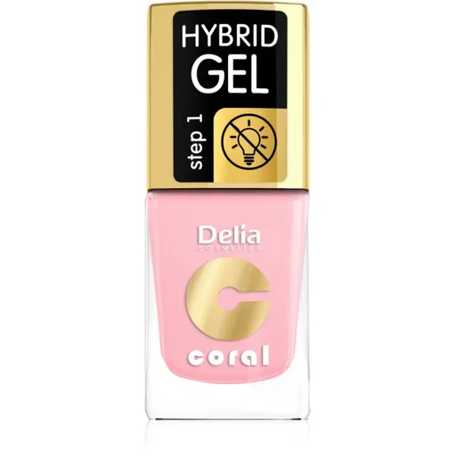 Delia Cosmetics Coral Nail Enamel Hybrid Gel lac de unghii sub forma de gel culoare 04  11 ml
