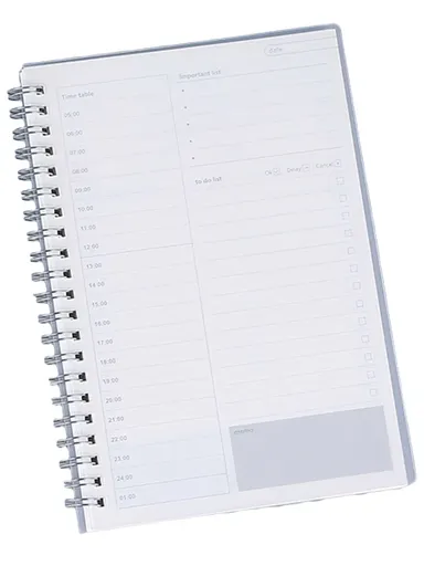 Agenda pentru Programari, Coperta Transparenta si Impermeabila