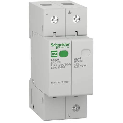 Descarcator 1P+N 20 kA Easy9 Schneider EZ9L33620