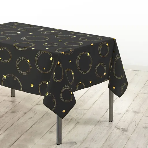 Față de masă cu imprimeu de stea aurie