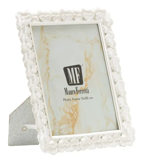 Rama foto Hearty, Mauro Ferretti, 15x20 cm, polirasina/sticla, argintiu