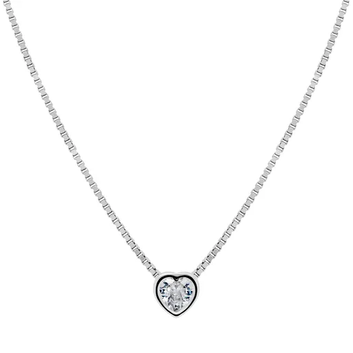 Brilio Silver Colier fermecător de argint Inima NCL26W (lanț, pandantiv)