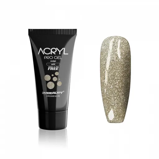 Acryl Pro Gel 2M Hema Free Starlight Gold - 15g