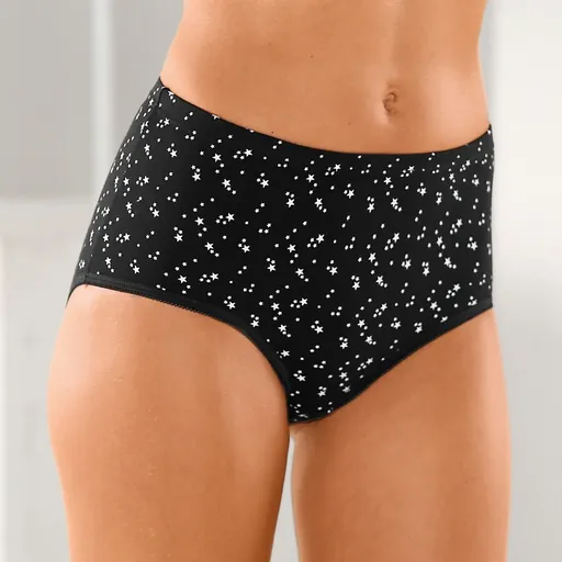 Set de 6 chiloți maxi cu talie înaltă cu imprimeu