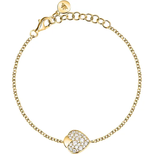 Morellato Brățară strălucitoare placată cu aur decorată cu inimă Istanti SAVZ18