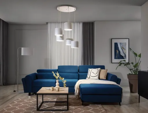 Lustra ELTAP, Vespillo, 58x115 cm, 5xE27, 15W, otel/PVC, alb