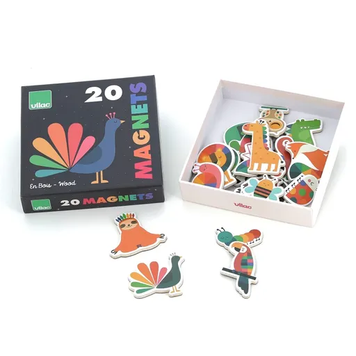 Vilac Magnets magneți Animals 3y+ 20 buc