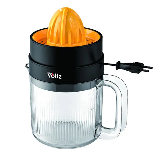 Storcator electric citrice Oliver Voltz OV51164A, 30 W, 1.2 L, 2 conuri, Rotatie automata, Negru/Portocaliu