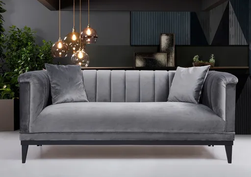 Canapea 2 locuri, Atelier del Sofa, 569HLN1110, Gri inchis