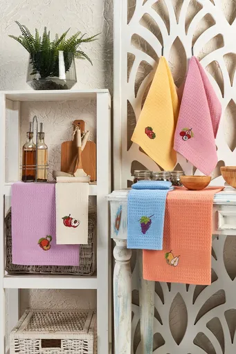 Set prosoape de bucatarie, L'essentiel Maison, Fruits, Multicolor