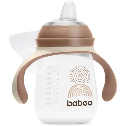 Baboo Cup with Silicone Spout ceasca cu mânere Au Naturale 6m+ 260 ml