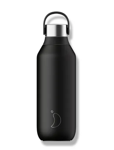 Chilly's Bottles Sticlă termos Chilly's  Bottles - neagră 500ml, colecția Series 2