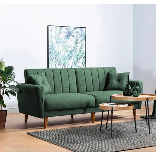 Canapea extensibila 3 locuri, Atelier del Sofa, 867UNQ1359, Verde