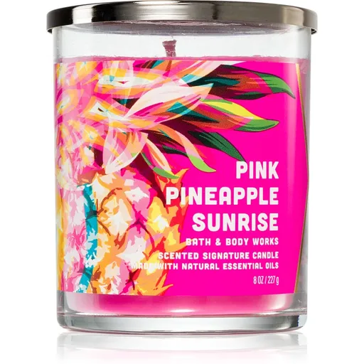 Bath & Body Works Pink Pineapple Sunrise lumânare parfumată 227 g