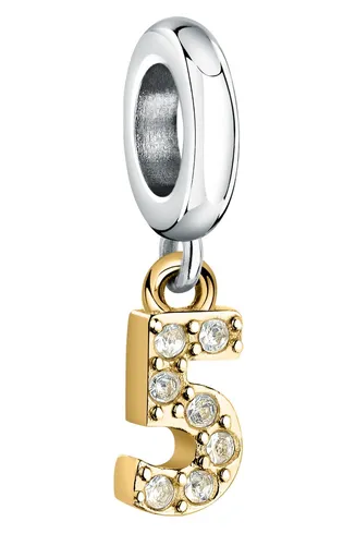 Morellato Pandantiv bicolor din oțel numărul „5” Drops SCZ1306