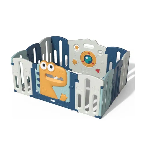 Babify Pătuț de joacă cu construcție modulară, rezistent la intemperii, pliabil și antiderapant pentru utilizare în aer liber/în interior