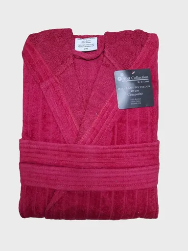 Halat de baie ET 2000 IMPEX, S/M, bumbac, rosu