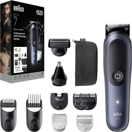 Braun All-In-One Series 7 AIO7540 set pentru îngrijirea părului, a bărbii și a corpului 11în1 1 buc
